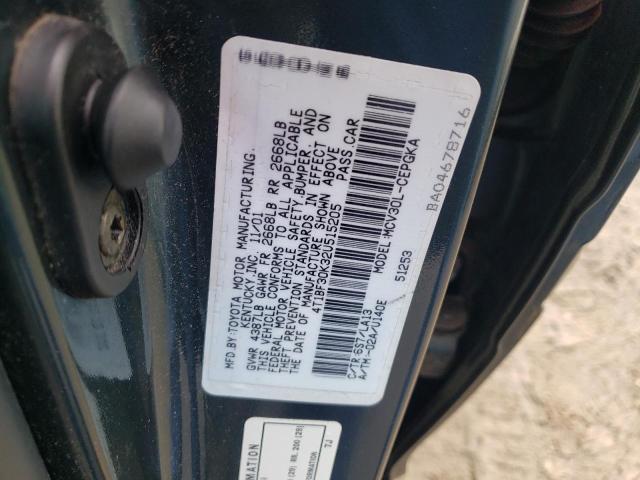 Photo 10 from auction – 2002 TOYOTA CAMRY LE with VIN 4T1BF30K32U515205