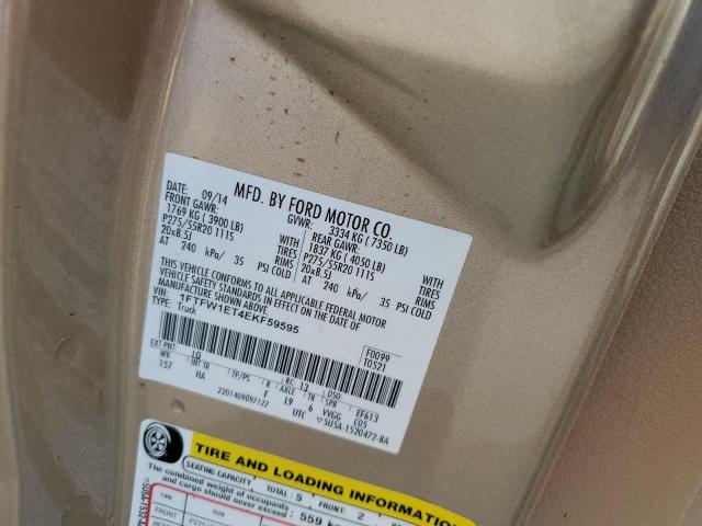 Photo 10 from auction – 2014 FORD F150 SUPER with VIN 1FTFW1ET4EKF59595