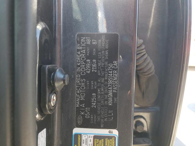 Photo 10 from auction – 2011 KIA OPTIMA LX with VIN KNAGM4A73B5144750