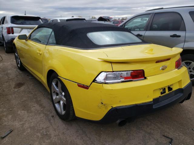 Photo 3 from auction – 2015 CHEVROLET CAMARO LT with VIN 2G1FD3D38F9230915