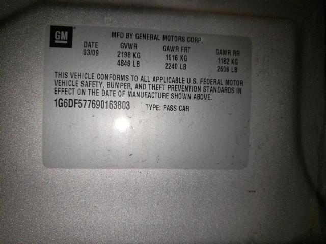 Photo 10 from auction – 2009 CADILLAC CTS with VIN 1G6DF577690163803