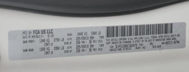 Photo 10 from auction – 2019 DODGE JOURNEY CR with VIN 3C4PDCGB6KT820973