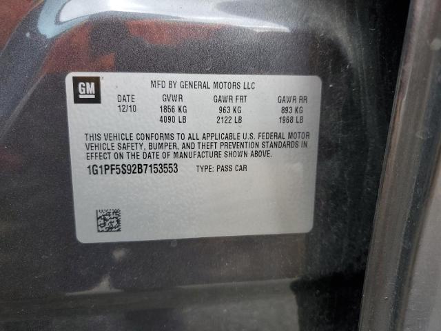 Photo 10 from auction – 2011 CHEVROLET CRUZE LT with VIN 1G1PF5S92B7153553