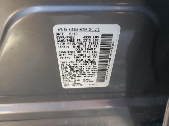 Photo 10 from auction – 2013 NISSAN ROGUE S with VIN JN8AS5MT1DW547012