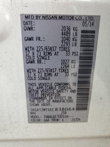 Photo 10 from auction – 2014 NISSAN ROGUE S with VIN 5N1AT2MTXEC838064