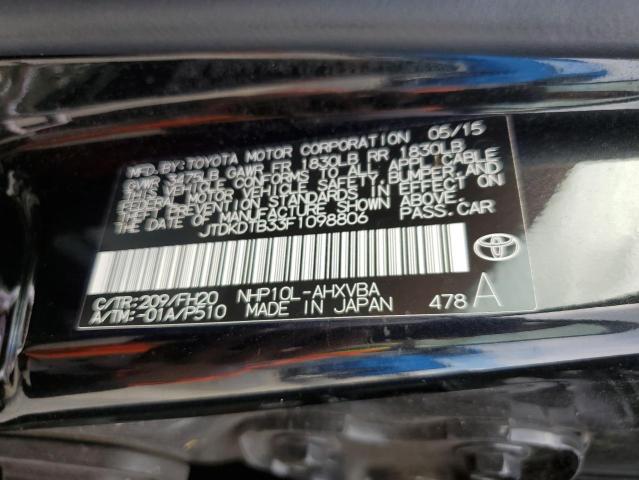 Photo 10 from auction – 2015 TOYOTA PRIUS C with VIN JTDKDTB33F1098806