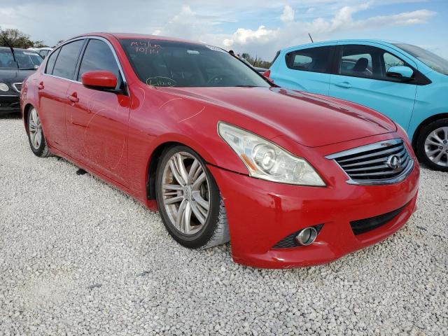 INFINITI G37 BASE 2012 with VIN JN1CV6AP2CM624766 - Photo from auction