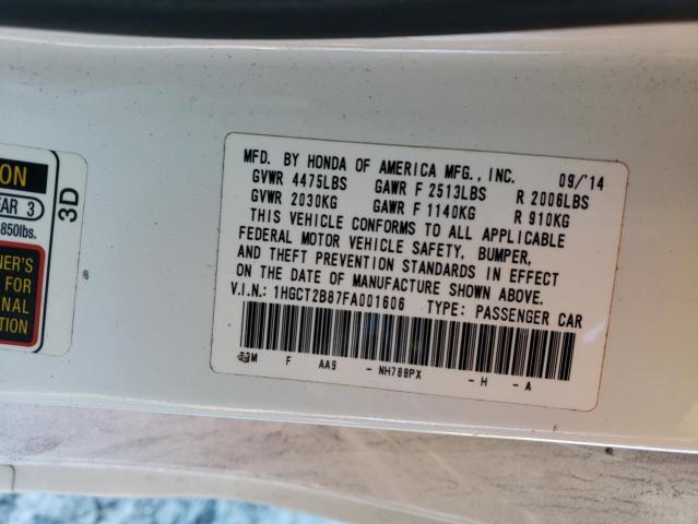 Photo 10 from auction – 2015 HONDA ACCORD EXL with VIN 1HGCT2B87FA001606