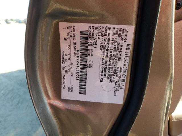Photo 10 from auction – 2004 MERCURY SABLE LS P with VIN 1MEFM55S74G615355