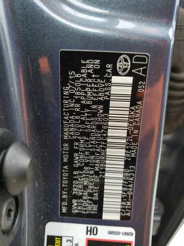 Photo 10 from auction – 2015 TOYOTA COROLLA L with VIN 2T1BURHE7FC476603