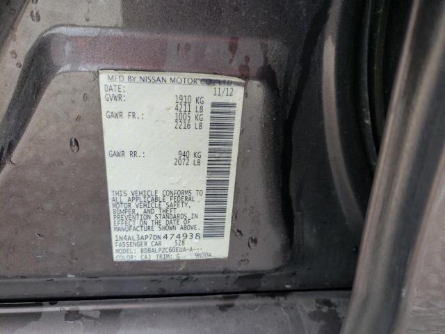 Photo 10 from auction – 2013 NISSAN ALTIMA 2.5 with VIN 1N4AL3AP7DN474938