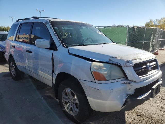 HONDA PILOT EXL 2003 with VIN 2HKYF18583H586767 - Photo from auction