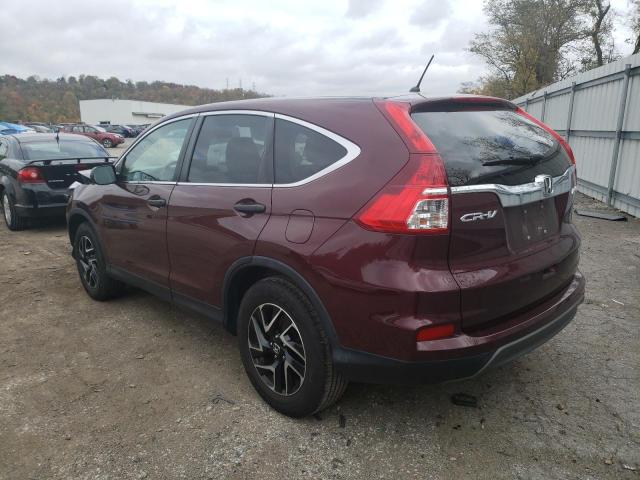 Photo 3 from auction – 2016 HONDA CR-V SE with VIN 2HKRM4H4XGH606980