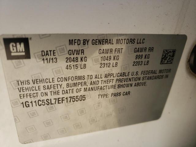 Photo 10 from auction – 2014 CHEVROLET MALIBU 1LT with VIN 1G11C5SL7EF175505