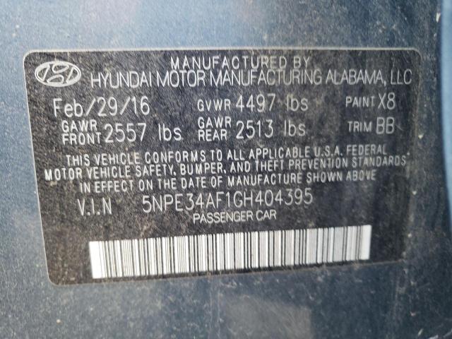 Photo 10 from auction – 2016 HYUNDAI SONATA SPO with VIN 5NPE34AF1GH404395