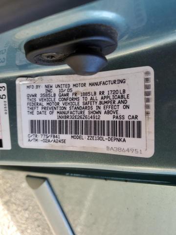 Photo 10 from auction – 2006 TOYOTA COROLLA CE with VIN 1NXBR32E26Z614912