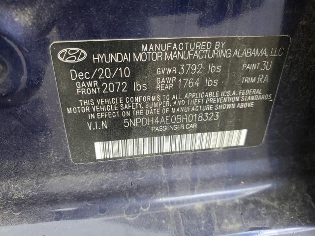 Photo 10 from auction – 2011 HYUNDAI ELANTRA GL with VIN 5NPDH4AE0BH018323