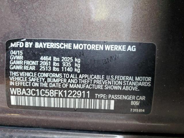 Photo 10 from auction – 2015 BMW 328 I SULE with VIN WBA3C1C58FK122911