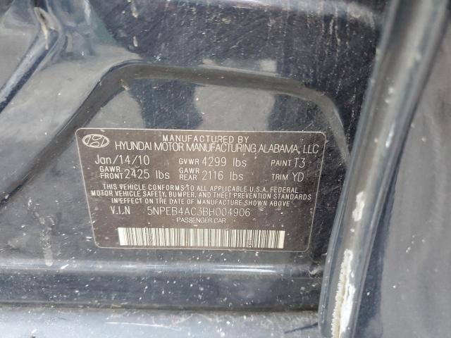 Photo 10 from auction – 2011 HYUNDAI SONATA GLS with VIN 5NPEB4AC3BH004906