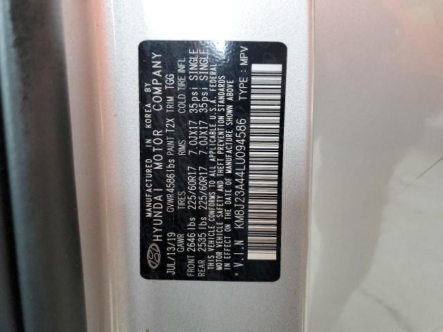 Photo 10 from auction – 2020 HYUNDAI TUCSON SE with VIN KM8J23A44LU094586