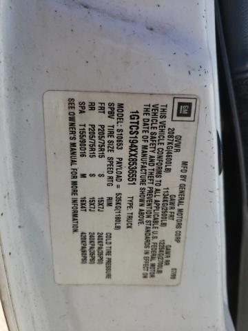 Photo 10 from auction – 1999 GMC SONOMA with VIN 1GTCS194XX8536551