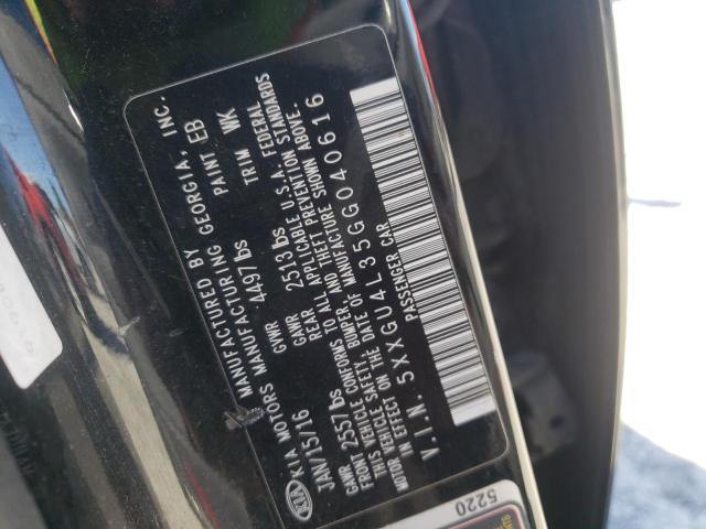 Photo 10 from auction – 2016 KIA OPTIMA EX with VIN 5XXGU4L35GG040616