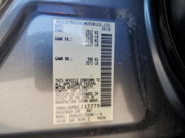 Photo 10 from auction – 2016 NISSAN ALTIMA 2.5 with VIN 1N4AL3AP0GC217779