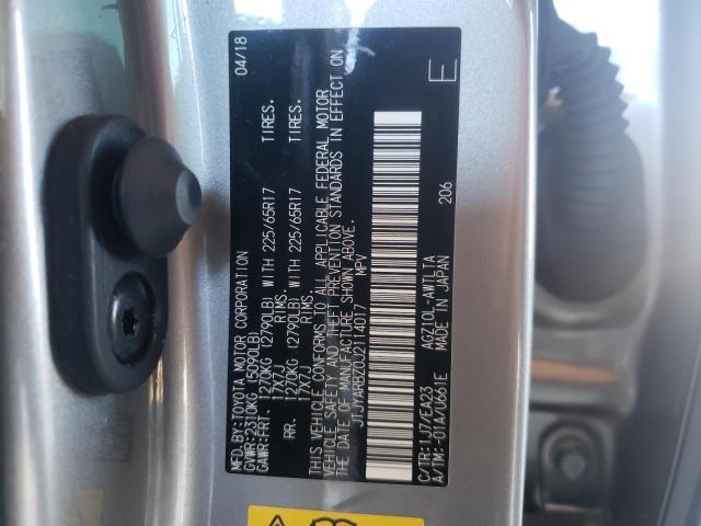 Photo 10 from auction – 2018 LEXUS NX 300 BAS with VIN JTJYARBZ0J2114017