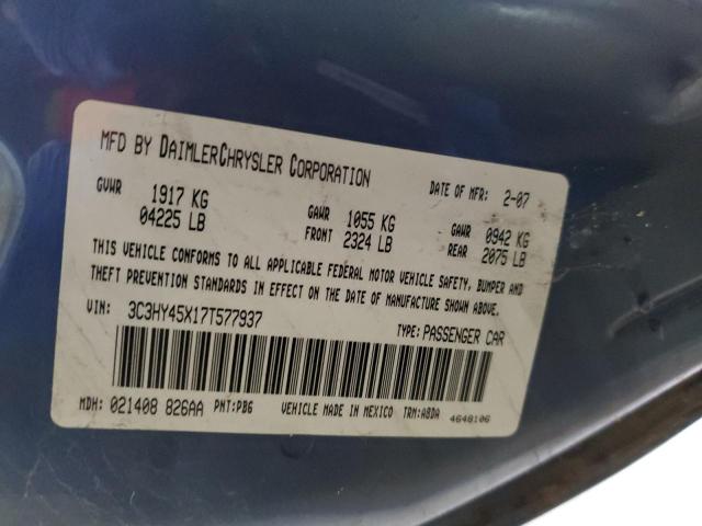 Photo 10 from auction – 2007 CHRYSLER PT CRUISER with VIN 3C3HY45X17T577937