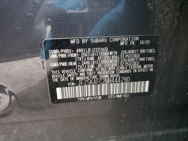 Photo 10 from auction – 2021 SUBARU FORESTER P with VIN JF2SKAFC2MH444290
