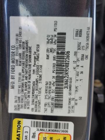 Photo 10 from auction – 2013 LINCOLN MKZ with VIN 3LN6L2JK9DR823606