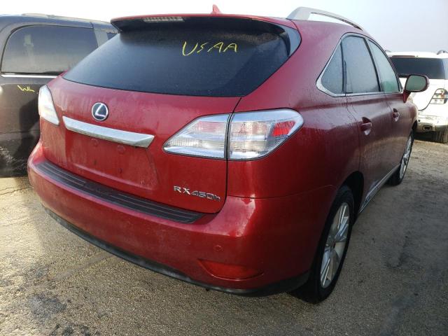 Photo 4 from auction – 2011 LEXUS RX 450 with VIN JTJBC1BA9B2418329