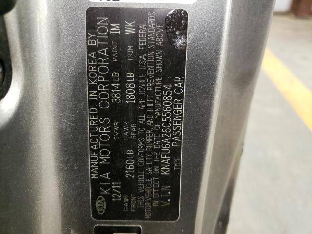 Photo 10 from auction – 2012 KIA FORTE EX with VIN KNAFU6A26C5560854