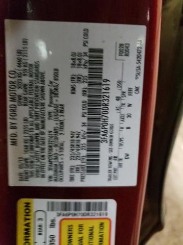 Photo 10 from auction – 2013 FORD FUSION SE with VIN 3FA6P0H70DR321619