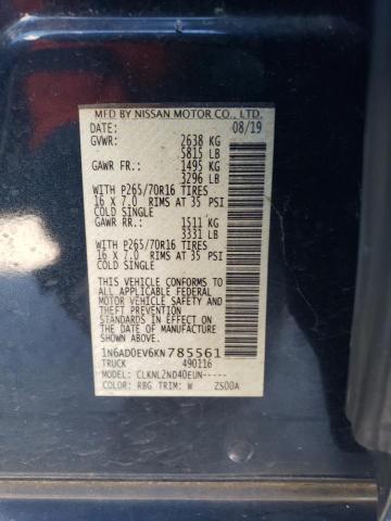 Photo 10 from auction – 2019 NISSAN FRONTIER S with VIN 1N6AD0EV6KN785561