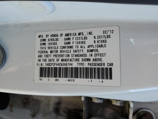Photo 10 from auction – 2012 HONDA ACCORD LXP with VIN 1HGCP2F44CA088744