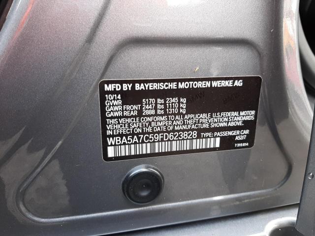 Photo 10 from auction – 2015 BMW 528 XI with VIN WBA5A7C59FD623828