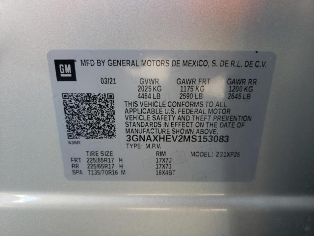 Photo 10 from auction – 2021 CHEVROLET EQUINOX LS with VIN 3GNAXHEV2MS153083