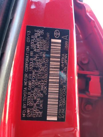 Photo 10 from auction – 2014 TOYOTA YARIS with VIN JTDKTUD38ED577161