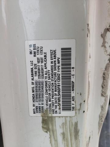 Photo 10 from auction – 2015 HONDA ODYSSEY EX with VIN 5FNRL5H60FB113042