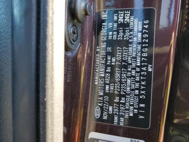 Photo 10 from auction – 2011 KIA SORENTO BA with VIN 5XYKT3A17BG129746