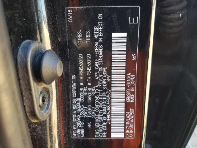 Photo 10 from auction – 2018 TOYOTA 4RUNNER SR with VIN JTEBU5JR8J5596532