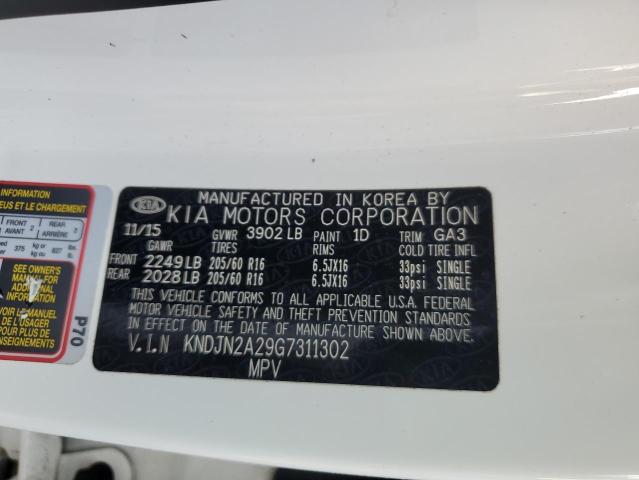 Photo 10 from auction – 2016 KIA SOUL with VIN KNDJN2A29G7311302