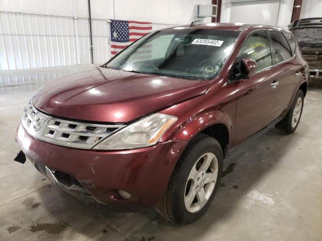 Photo 2 from auction – 2005 NISSAN MURANO SL with VIN JN8AZ08W55W409722