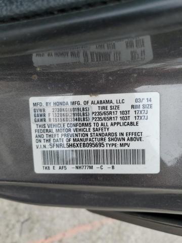 Photo 10 from auction – 2014 HONDA ODYSSEY EX with VIN 5FNRL5H6XEB095695