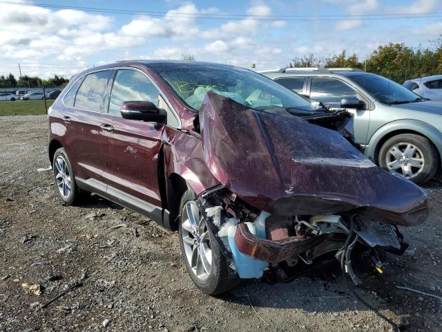FORD EDGE TITAN 2017 with VIN 2FMPK4K80HBC61654 - Photo from auction
