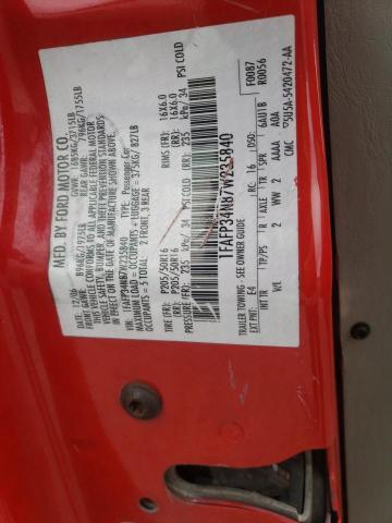 Photo 10 from auction – 2007 FORD FOCUS ZX4 with VIN 1FAFP34N87W235840