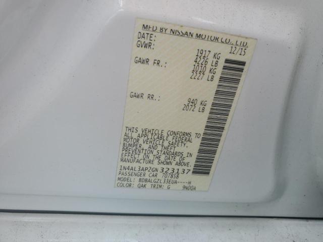 Photo 10 from auction – 2016 NISSAN ALTIMA 2.5 with VIN 1N4AL3AP2GN323137