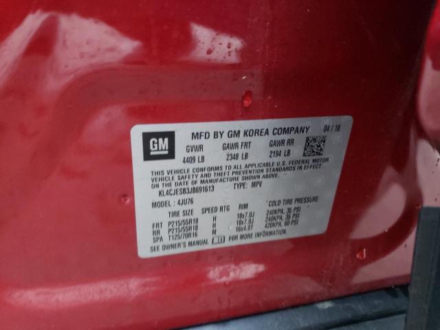 Photo 10 from auction – 2018 BUICK ENCORE PRE with VIN KL4CJESB3JB691613