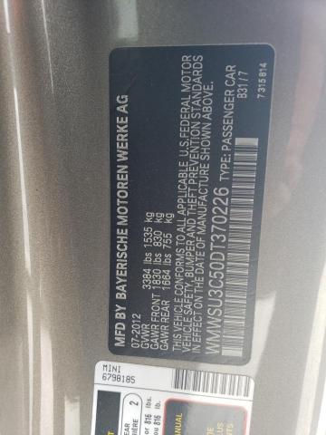 Photo 10 from auction – 2013 MINI COOPER with VIN WMWSU3C50DT370226